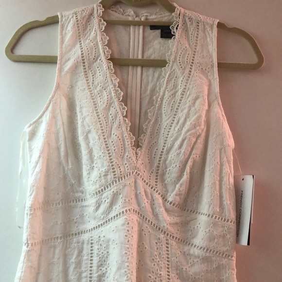 French Connection White A-line Dress. - Picture 6 of 6